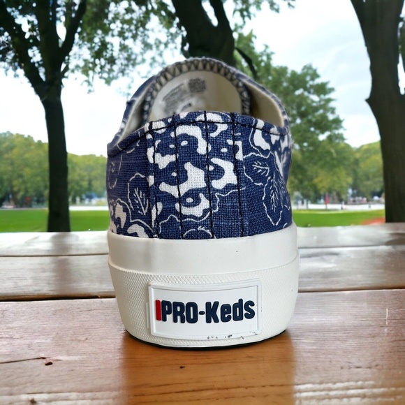 Pro Keds Blue Floral Canvas Sneaker Mens 5M 6M | Womens 7M 8M - Picture 9 of 16